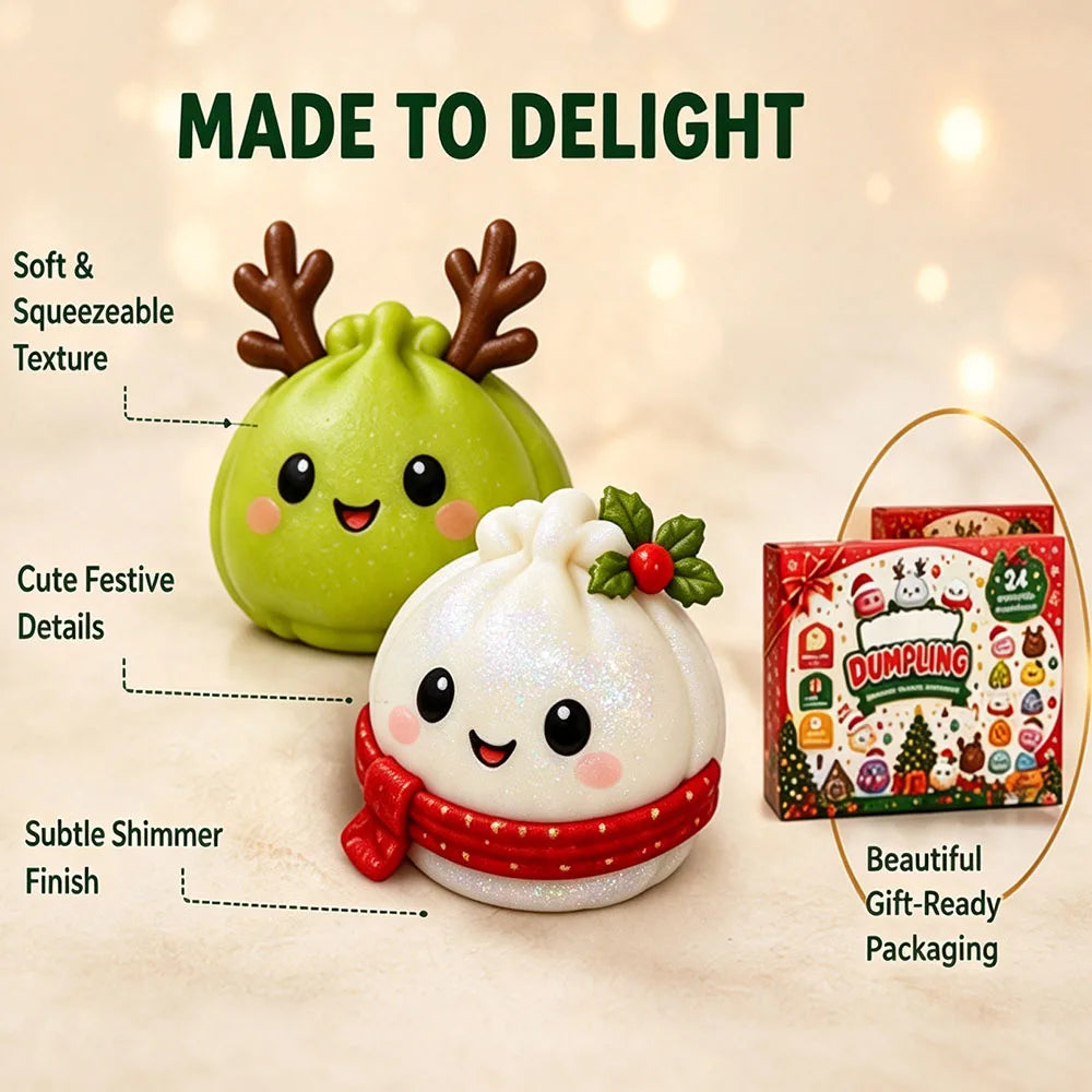Christmas Squishy Advent Calendar - 24 Day Snowman Countdown