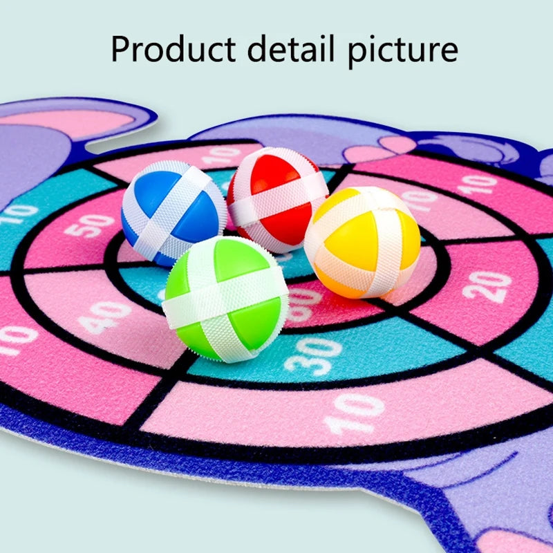 Sticky Ball Dart Board Toss Game for Kids