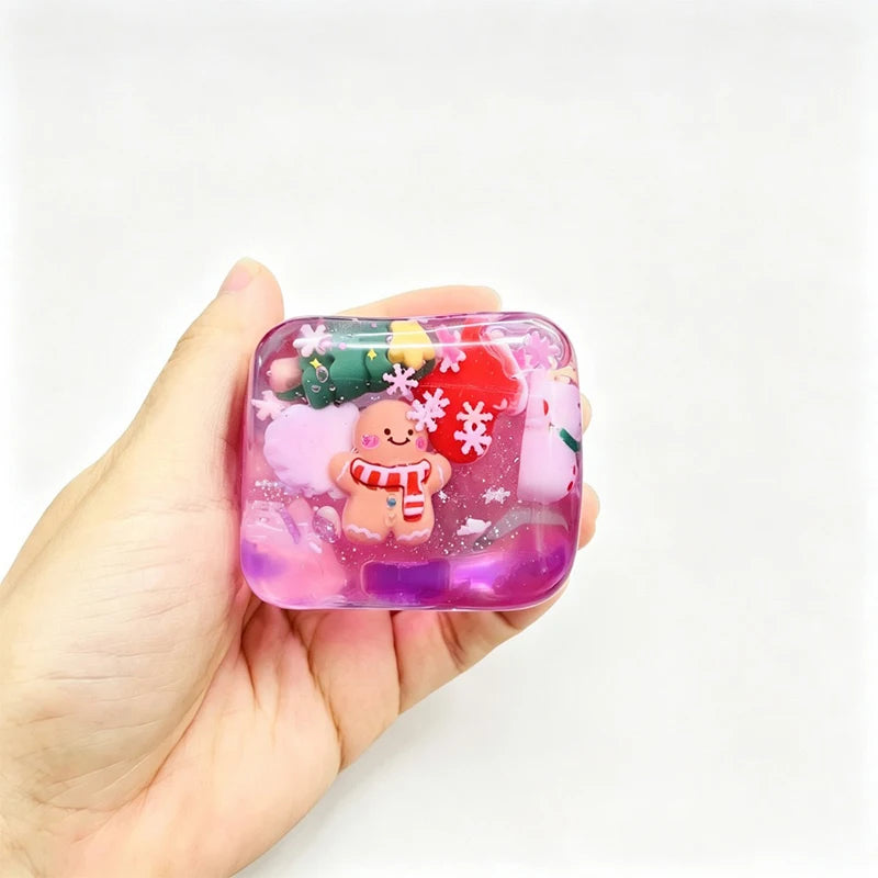 Christmas Ice Cube Squishy Toy - Maltose Texture Stress Relief