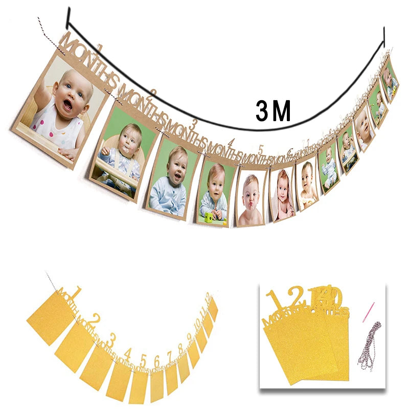 Baby Monthly Milestone Banner
