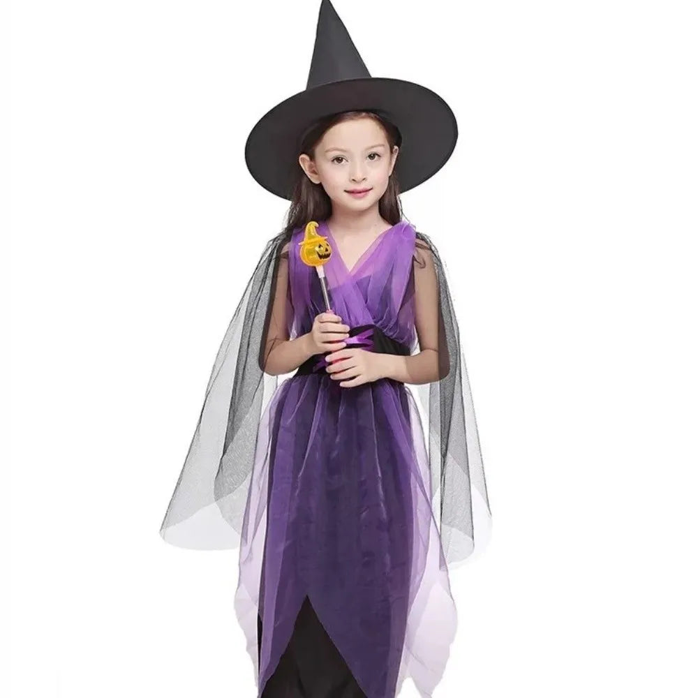 Kids’ Kawaii Witch Wizard Costume Set