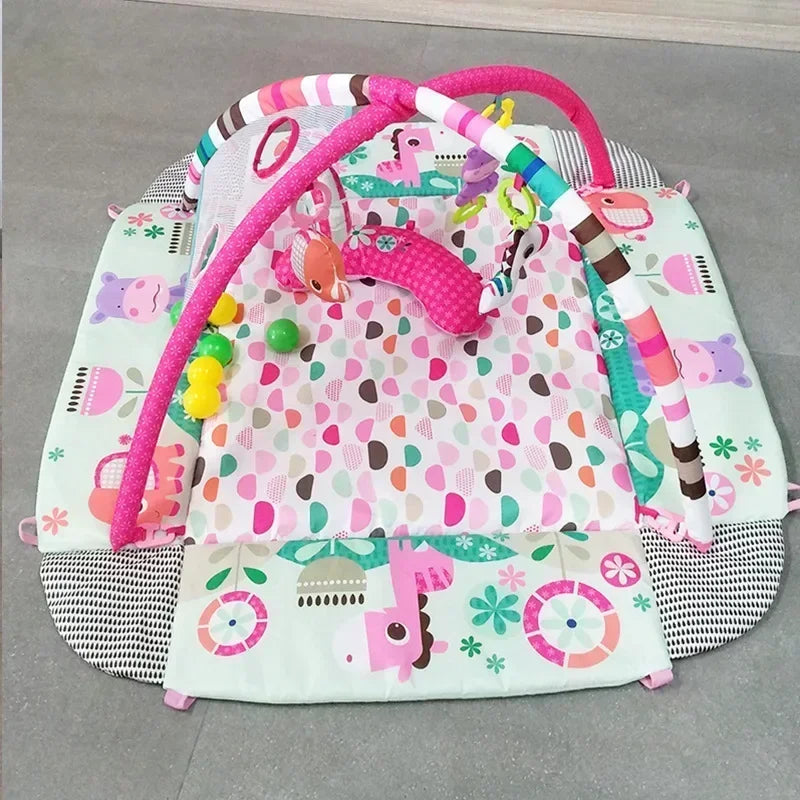 Baby Crawling Play Mat with Activity Frame
