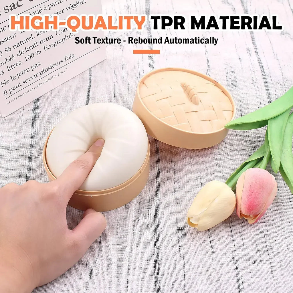Squishy Buns Fidget Toy - Slow Rising Stress Reliever