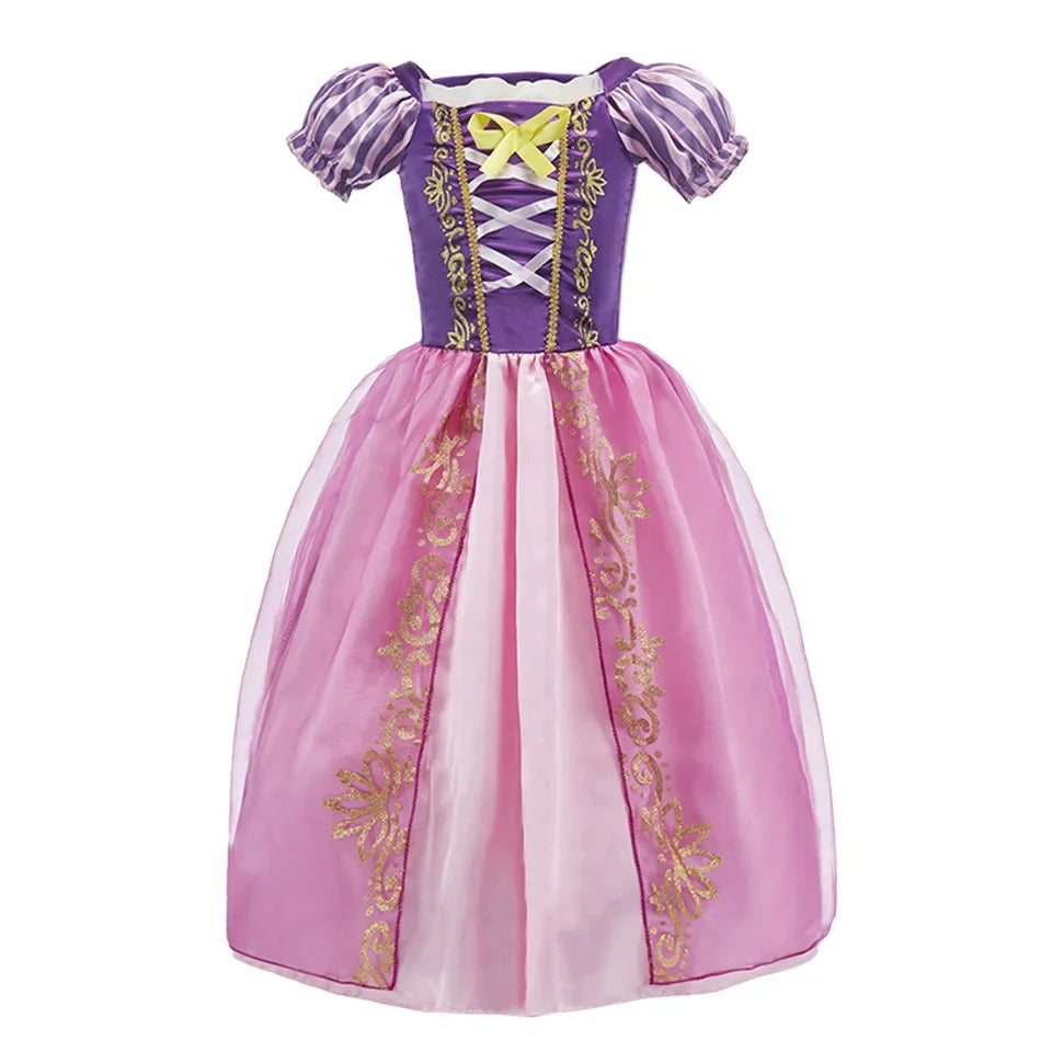 NovibebeCo. Girls Halloween Princess Cosplay Dress - Rapunzel, Anna & Elsa