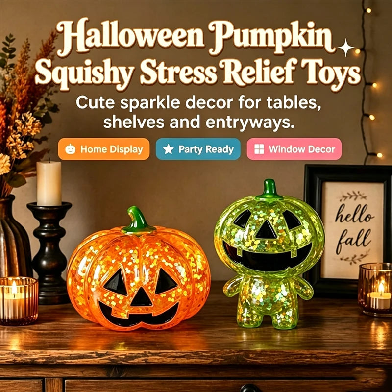 Halloween Pumpkin Squishy — Slow-Rebound Fidget Toy