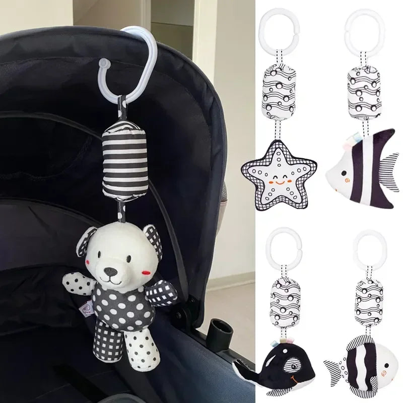 Animal Baby Rattles for Stroller & Bed