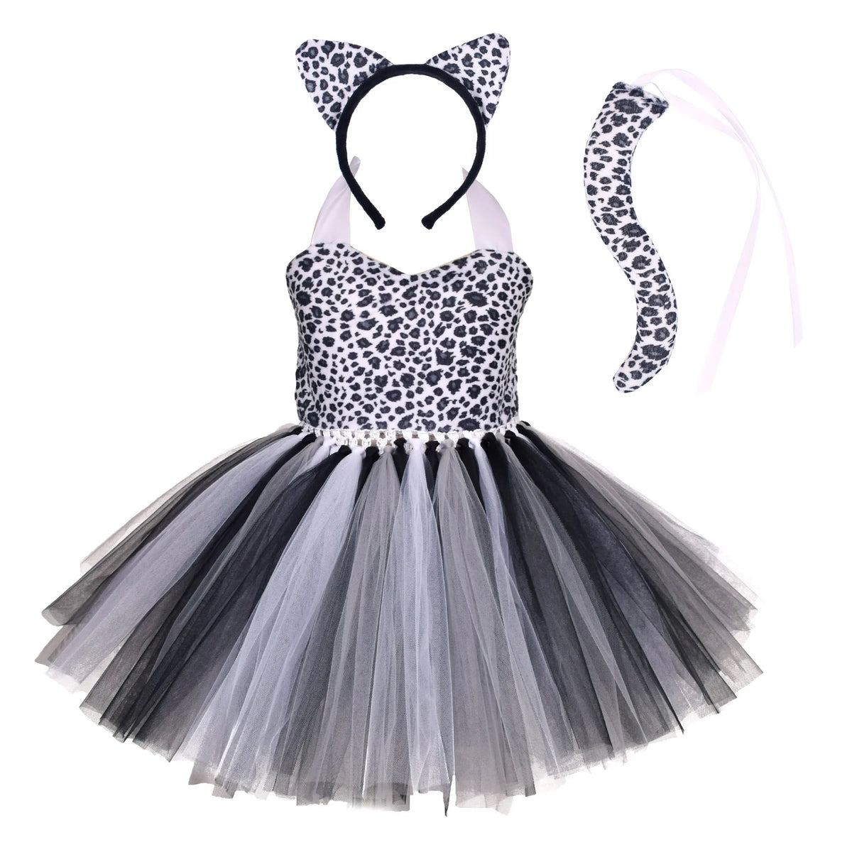 NovibebeCo. Girls Forest Animal Print Tutu Halloween Costume Dress