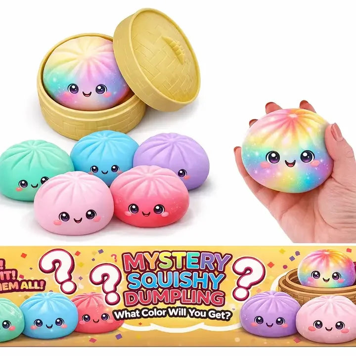Soft Maltose Dumpling Squishy Toy - Transparent ASMR Stress Ball