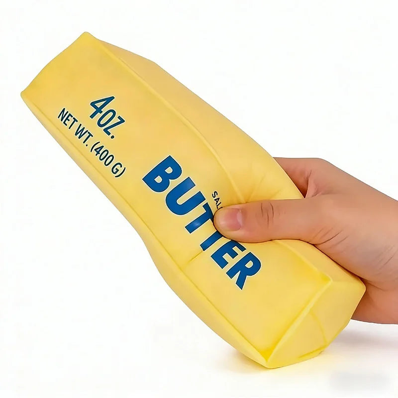 Simulated Butter Squishy — Soft Stress Relief Toy
