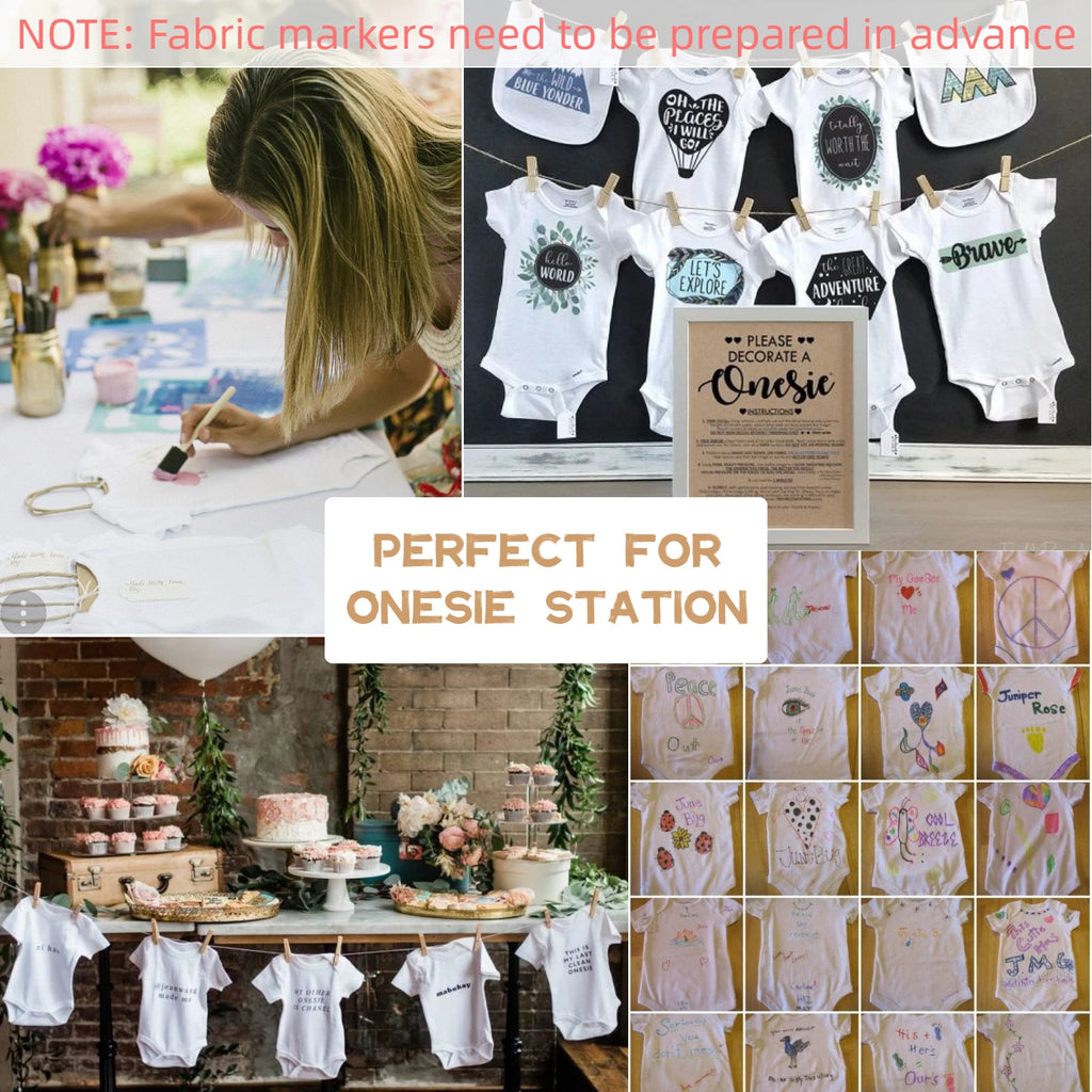 Baby Shower Bodysuit & Bib Game Set