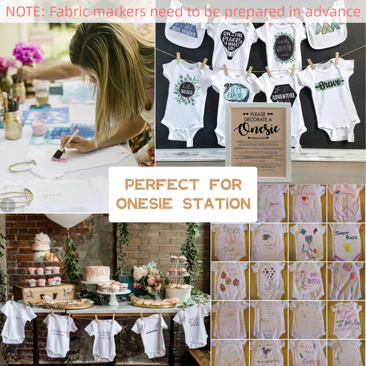 Baby Shower Bodysuit & Bib Game Set