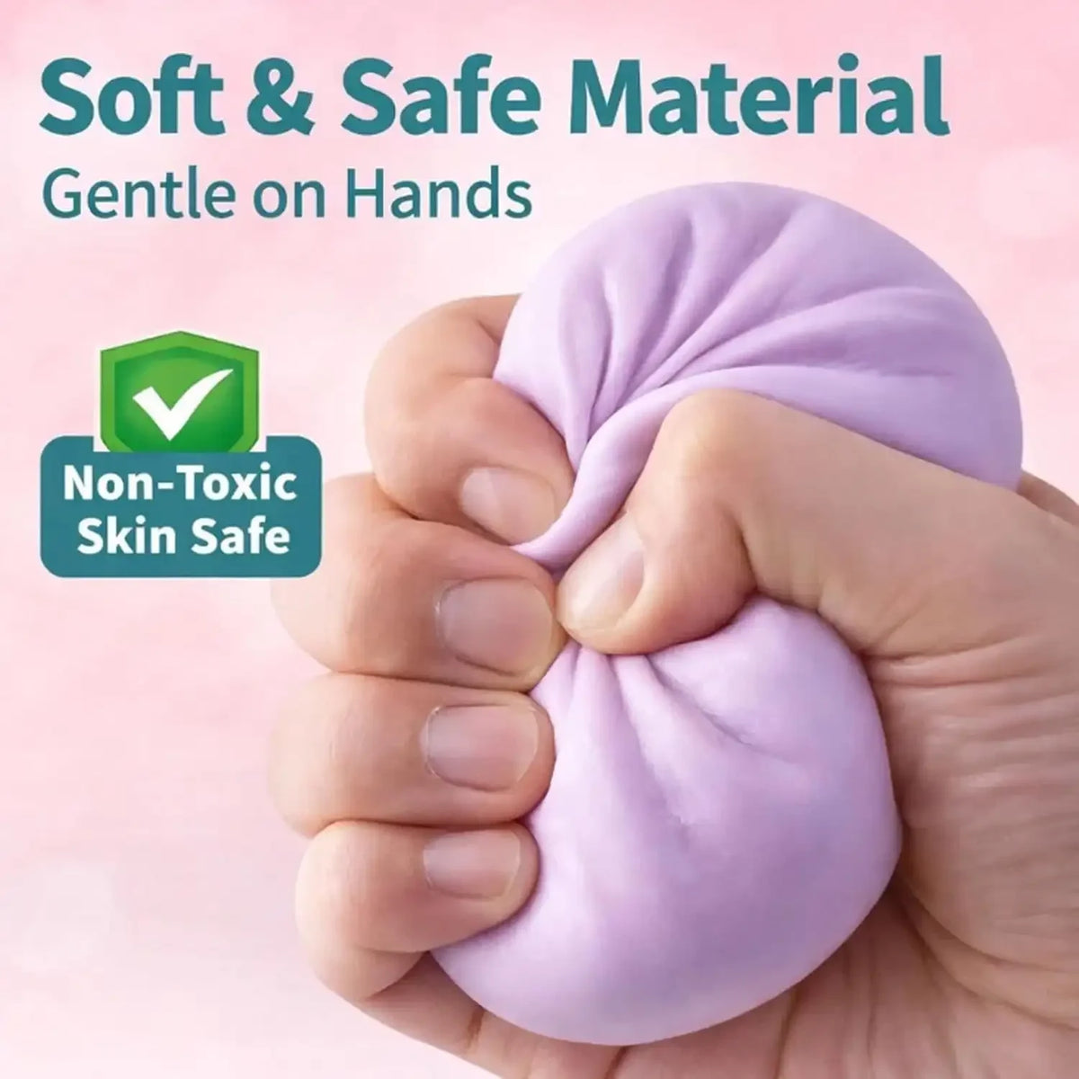 Soft Maltose Dumpling Squishy Toy - Transparent ASMR Stress Ball