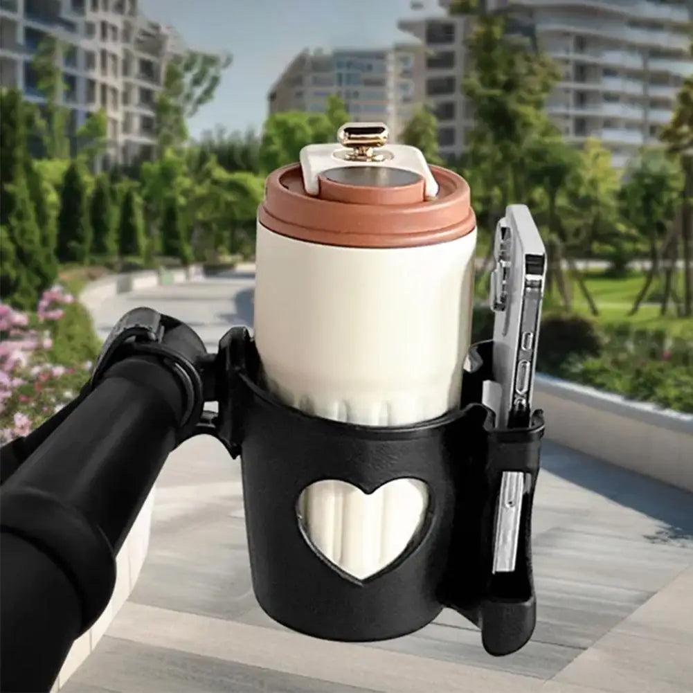 Bike Cup Holder Baby Stroller Rotating Water Cup Holder Portable 2-in-1 Phone Holder Bicycle Storage Cup Holder for Infant Carri