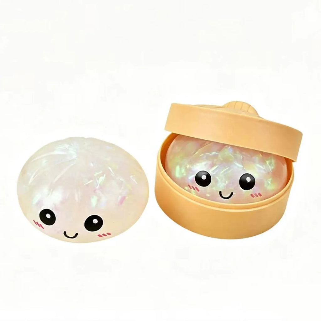 Glitter Dumpling Squishy — Soft Stress Relief Toy