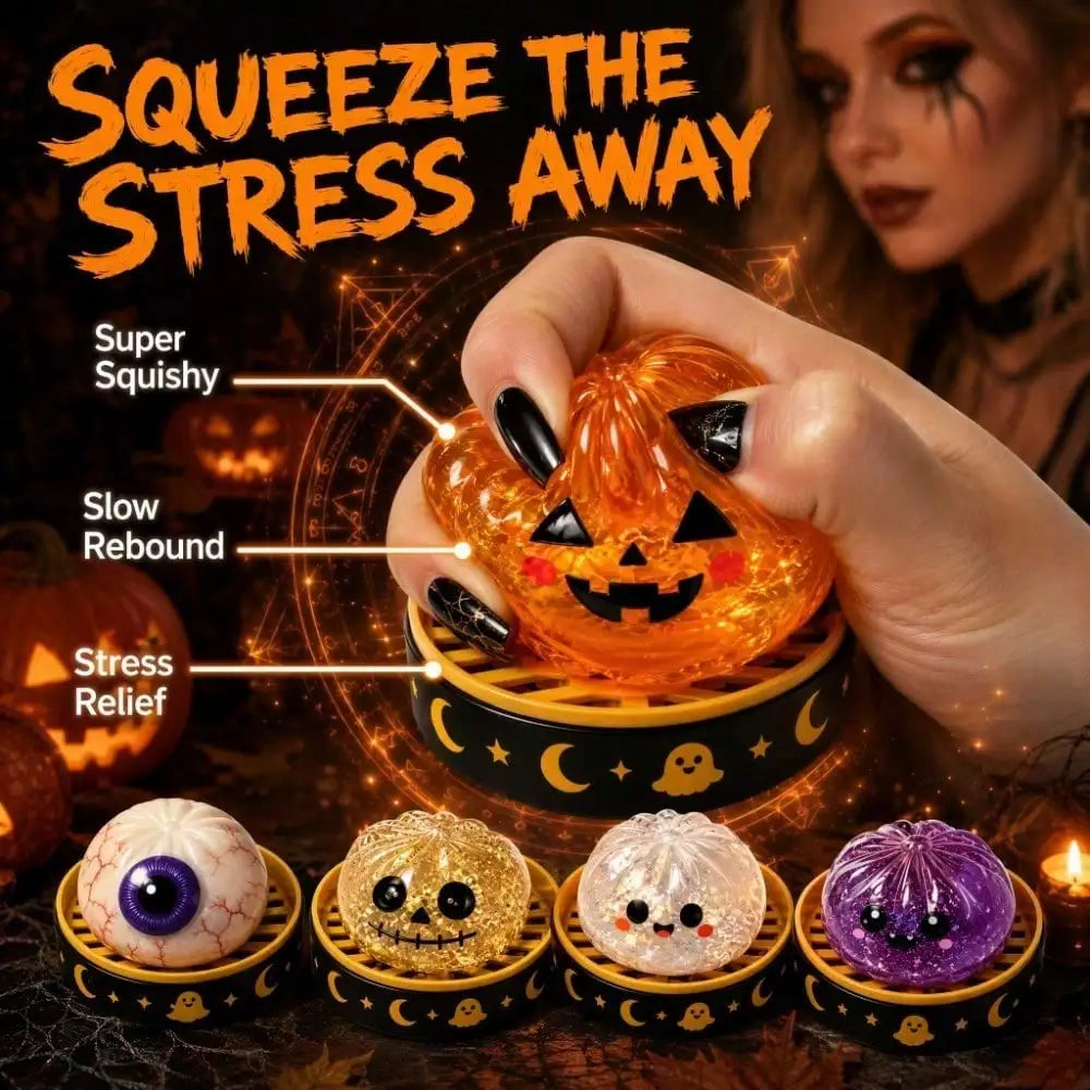 Halloween Ghost Squishy Set — Slow-Rise 5-Pack