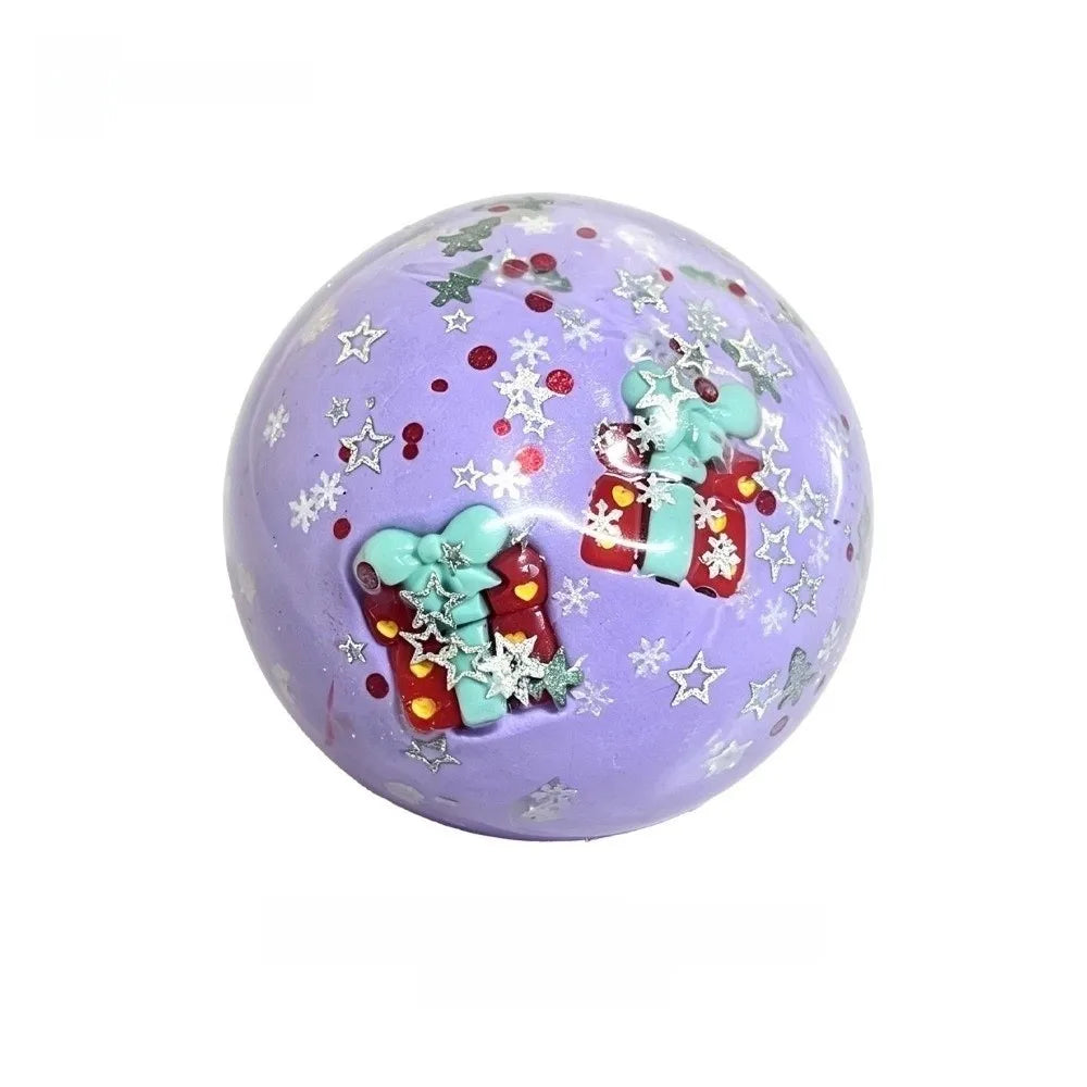 Transparent Christmas Squishy Squeeze Ball - Xmas Tree & Santa