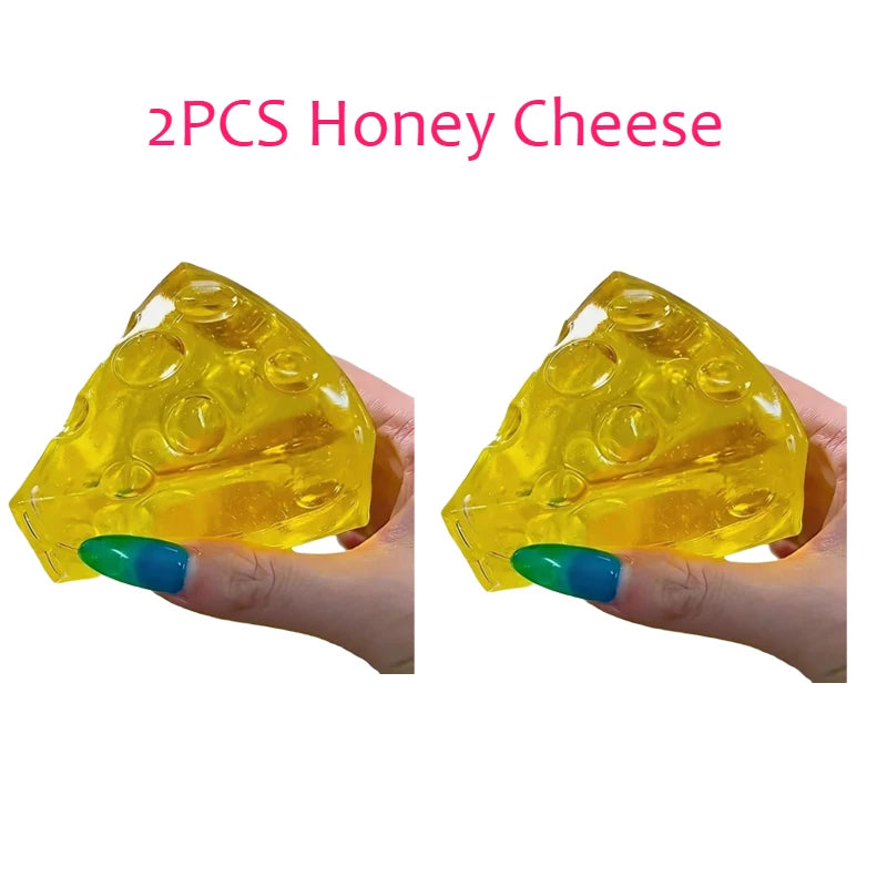 Honey Cheese Mochi Squishy — Soft Sensory Fidget Toy