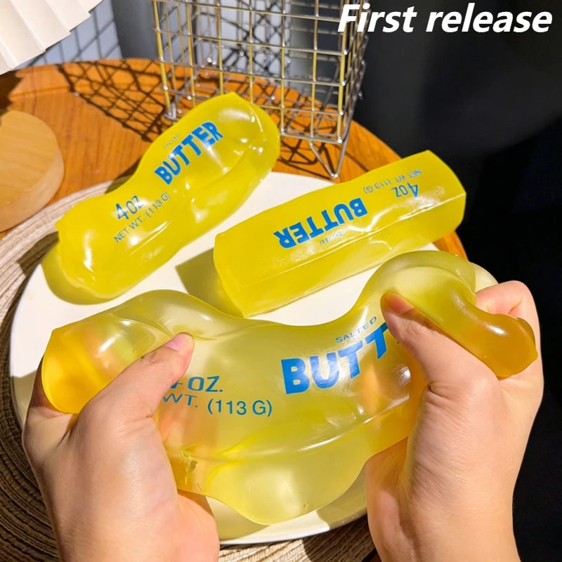 Slow-Rise Butter Squishy — Soft Sensory Fidget Toy