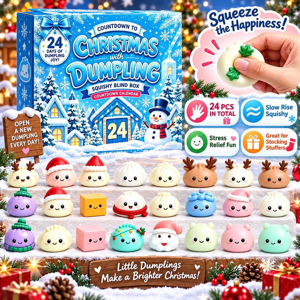 Christmas Squishy Advent Calendar - 24 Day Mystery Blind Box