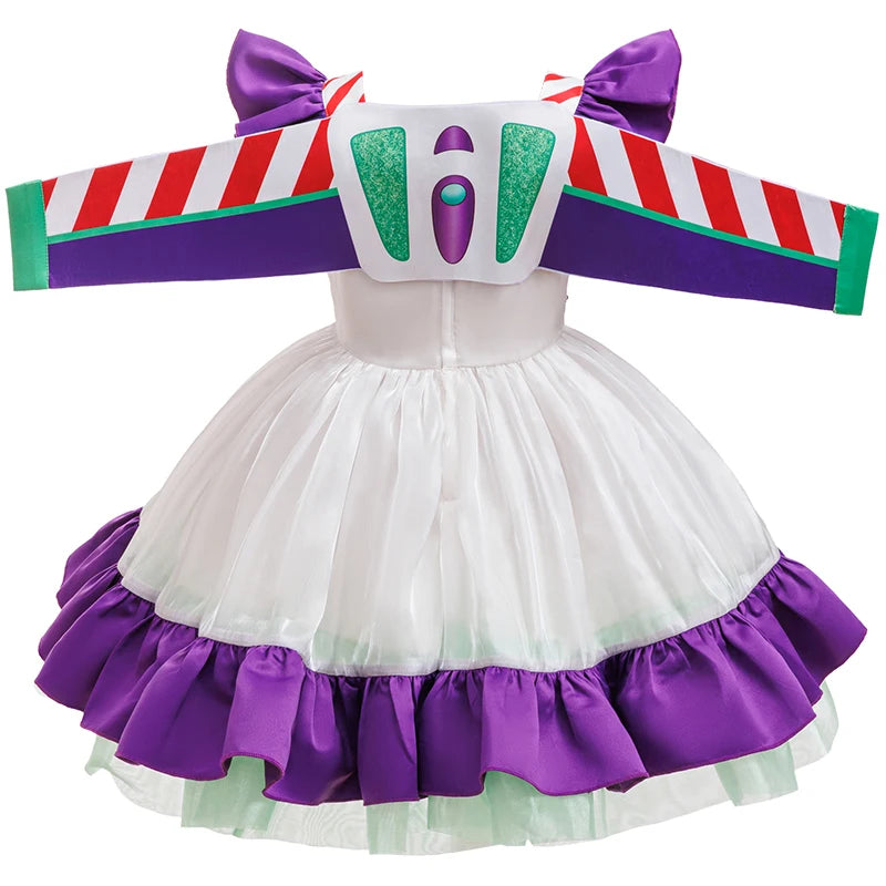 NovibebeCo. Girls Buzz Lightyear Halloween Cosplay Dress