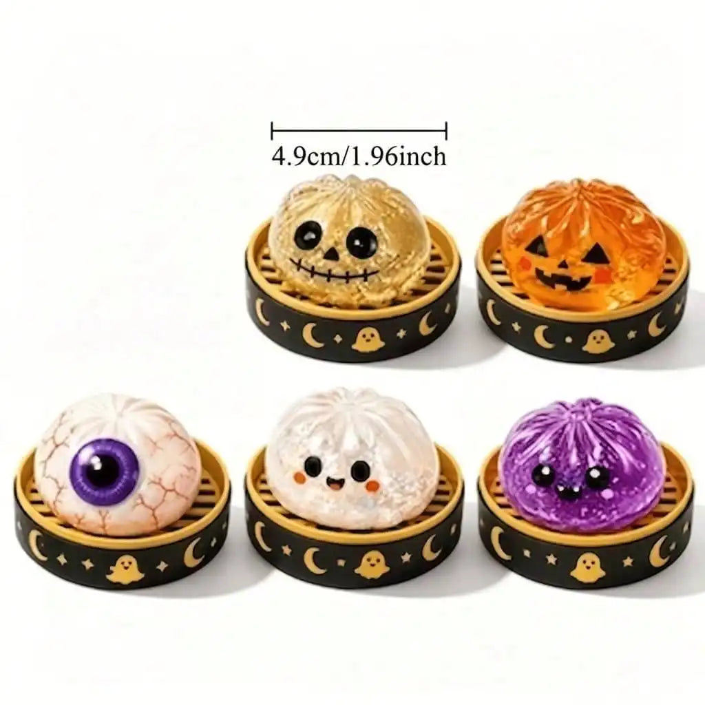 Halloween Ghost Squishy Set — Slow-Rise 5-Pack