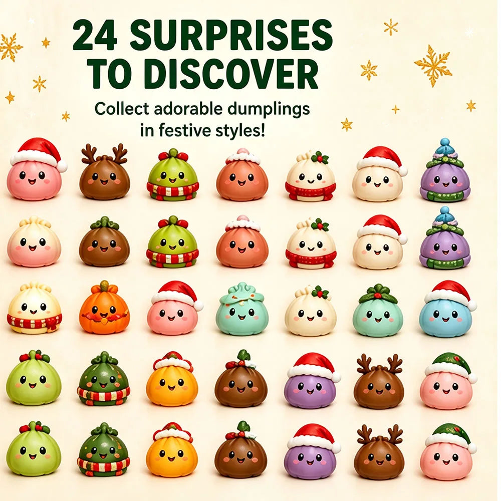 Christmas Squishy Advent Calendar - 24 Day Snowman Countdown