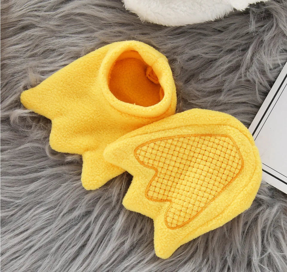 NovibebeCo. Baby Chicken Costume 3-Piece Set - Fleece Romper, Hat & Pants