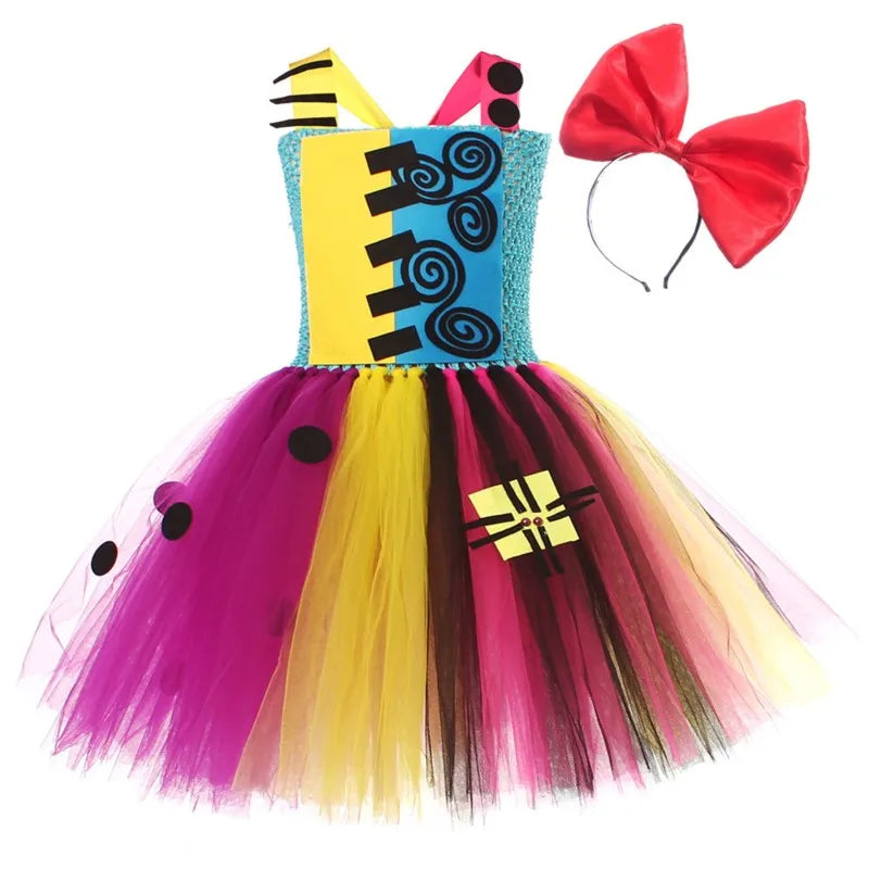 NovibebeCo. Girls Jack Skellington & Sally Halloween Cosplay Costume