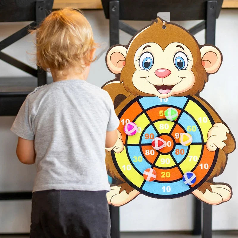 Sticky Ball Dart Board Toss Game for Kids