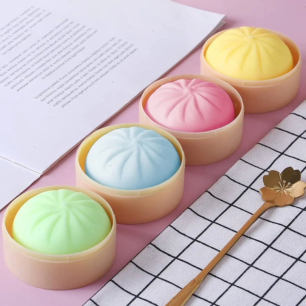 Squishy Buns Fidget Toy - Slow Rising Stress Reliever
