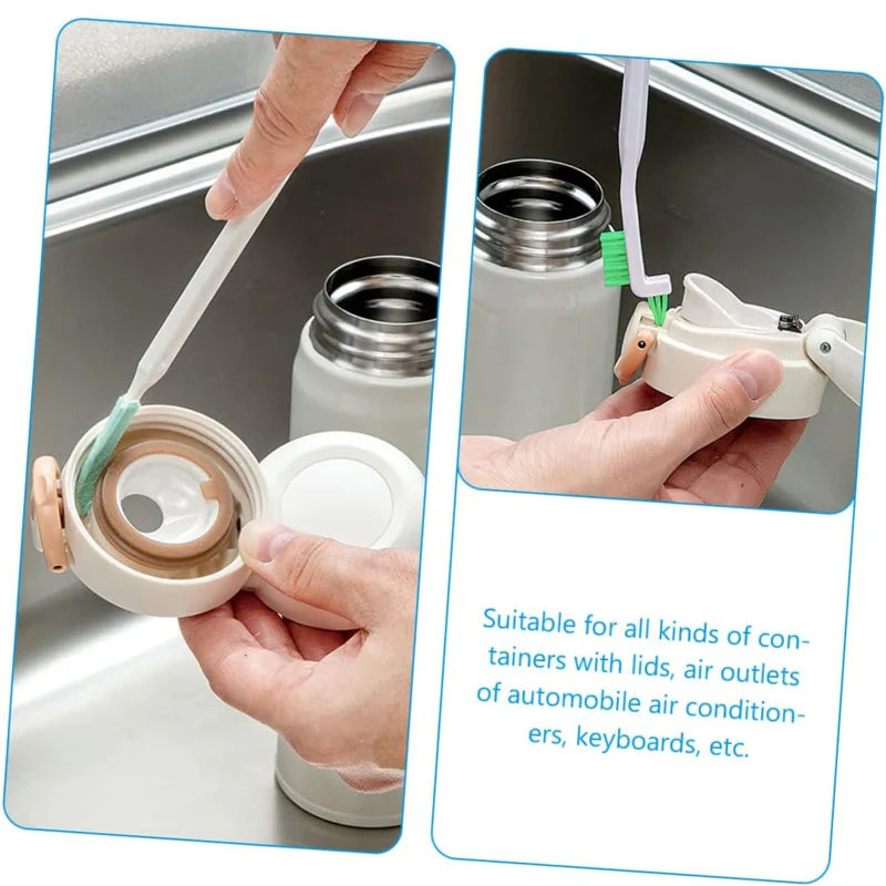 Household Cleaning Brush Set For Bottle Hydroflask Window Crevice Clean