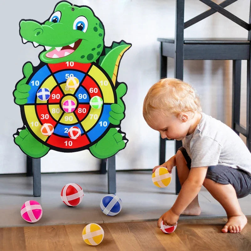 Sticky Ball Dart Board Toss Game for Kids