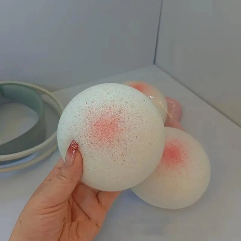 Glitter Round Squishy Stress Ball - Slow Rebound Sensory Toy