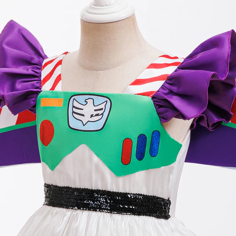 NovibebeCo. Girls Buzz Lightyear Halloween Cosplay Dress
