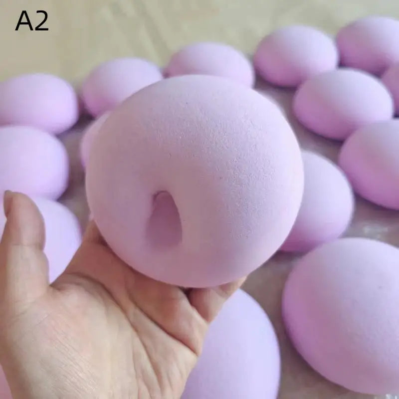 Glitter Round Squishy Stress Ball - Slow Rebound Sensory Toy