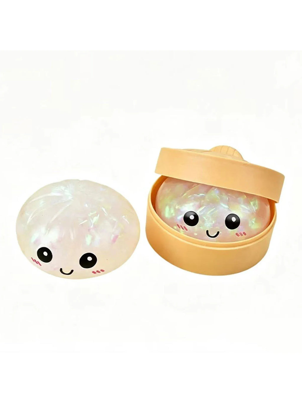 Glitter Dumpling Squishy — Soft Stress Relief Toy