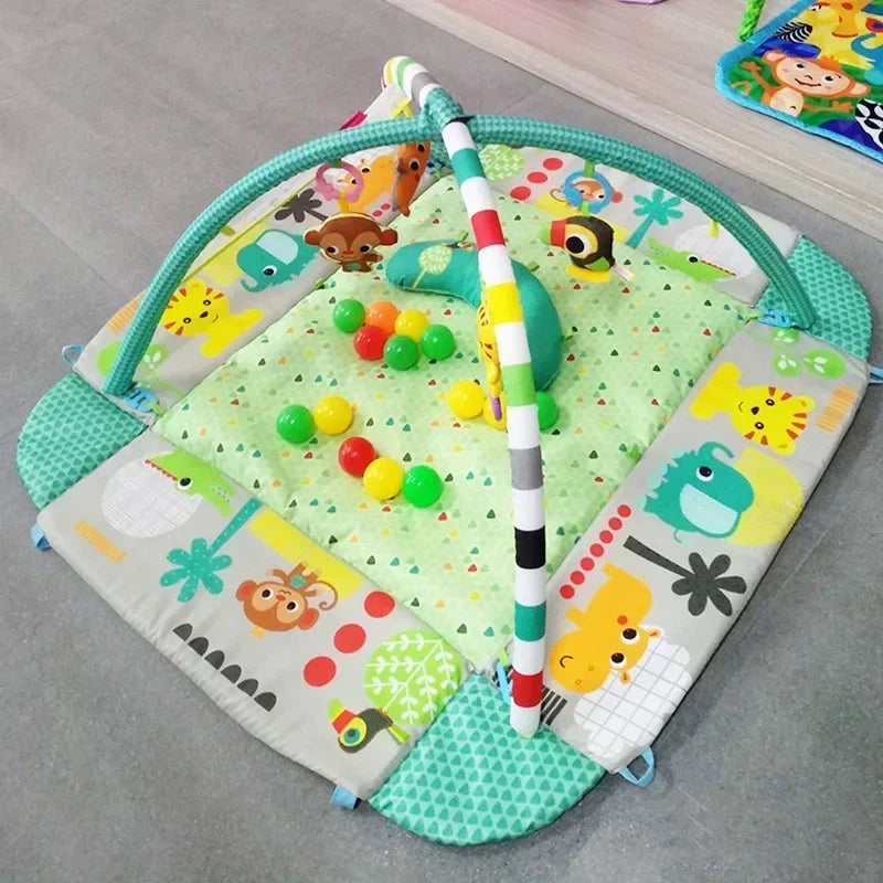 Baby Crawling Play Mat with Activity Frame