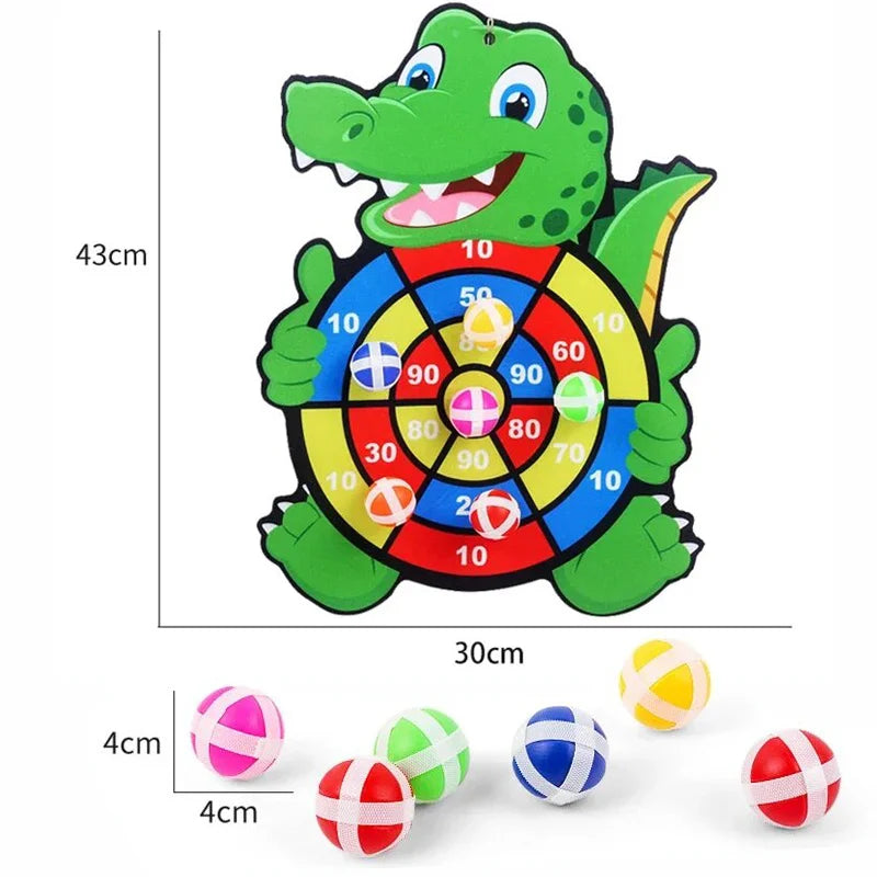 Sticky Ball Dart Board Toss Game for Kids