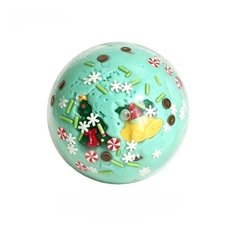 Transparent Christmas Squishy Squeeze Ball - Xmas Tree & Santa
