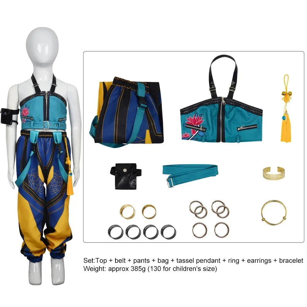NovibebeCo. Girls Anime Roleplay Halloween Cosplay Full Costume Set