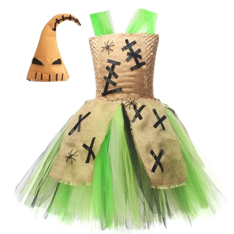 NovibebeCo. Girls Jack Skellington & Sally Halloween Cosplay Costume