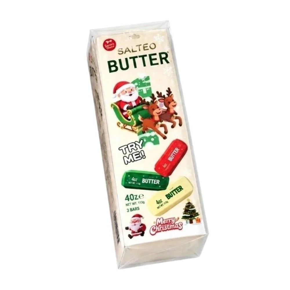 Crunchy Butter Stick Christmas Squishy Toy - Snowflake Theme
