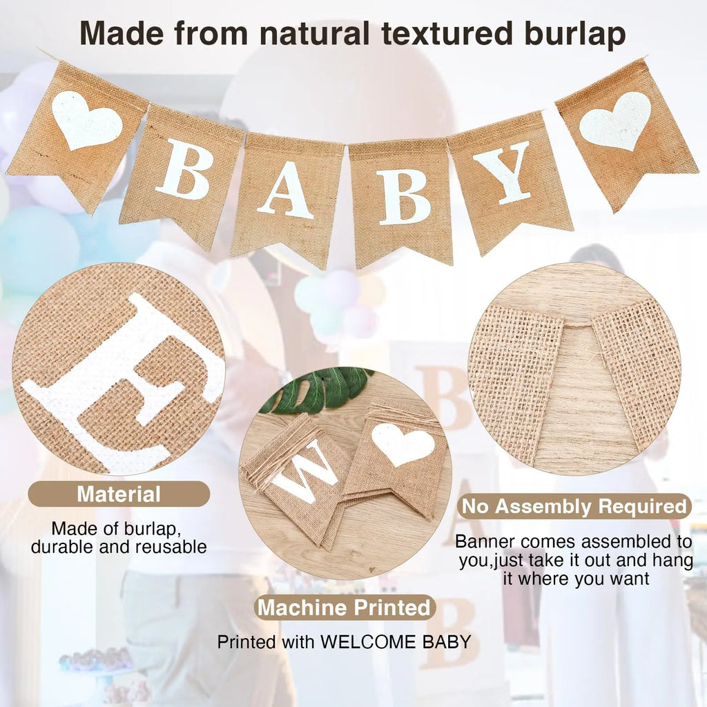 Welcome Baby Announcement Banner