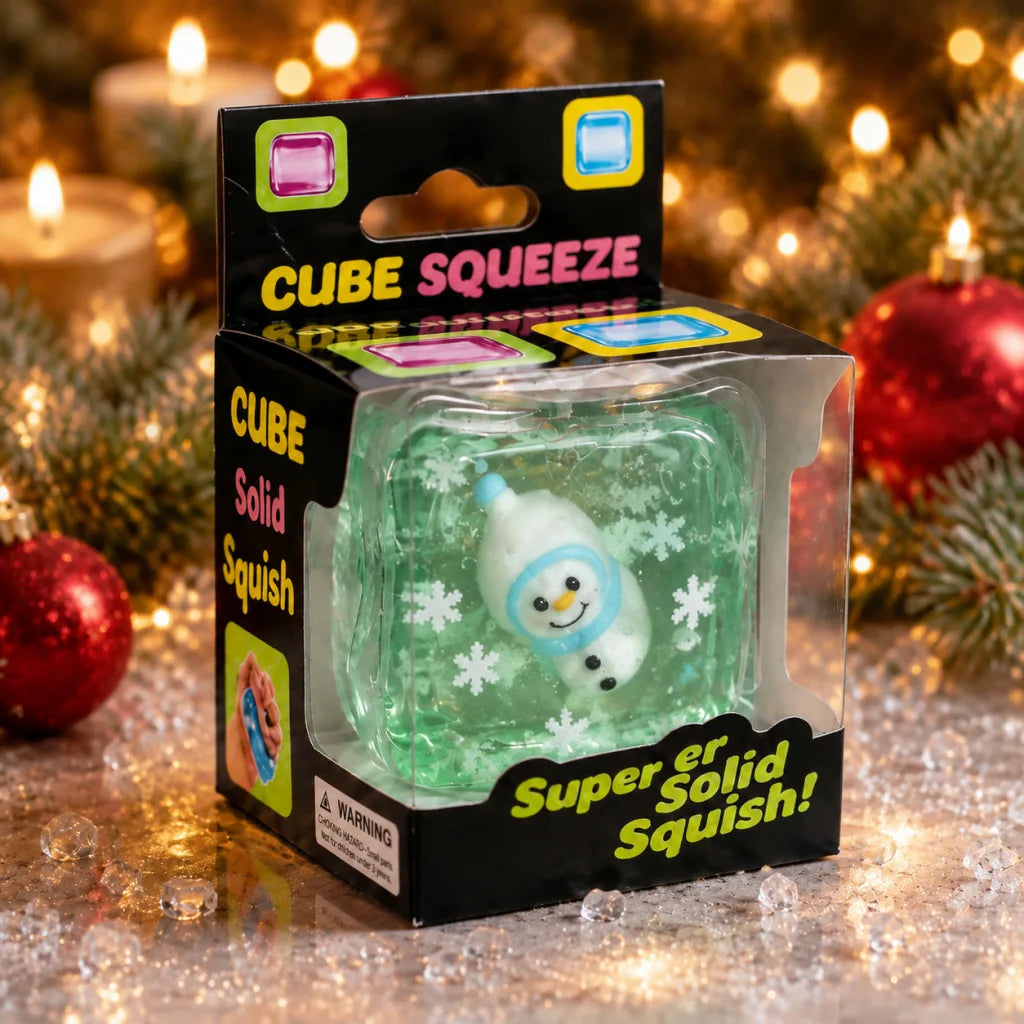 Halloween Christmas Transparent Cube Squishy Toy - Fidget Toy