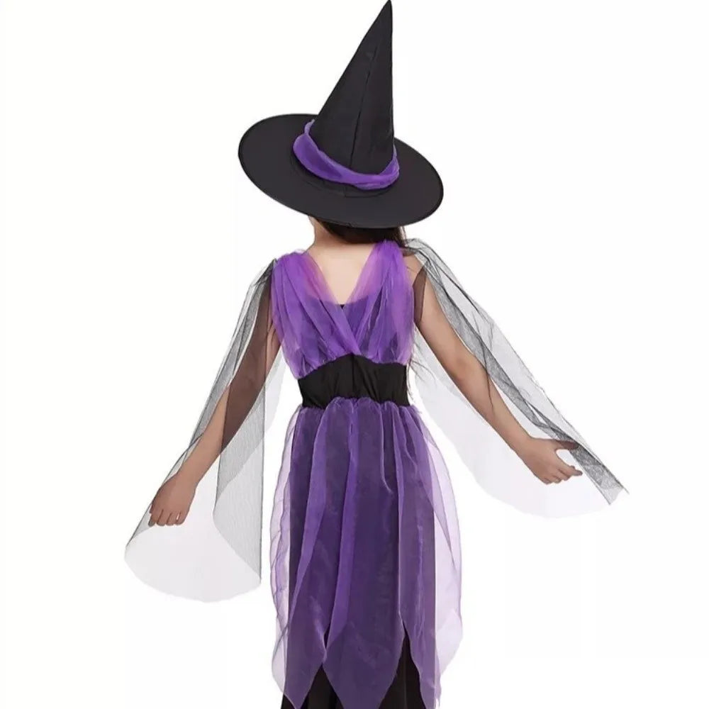 Kawaii Kids Witch Dress Costume Set