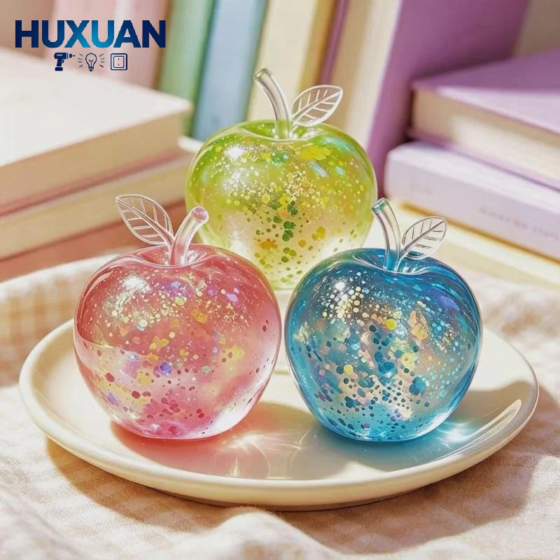 Glitter Round Squishy Stress Ball - Slow Rebound Sensory Toy