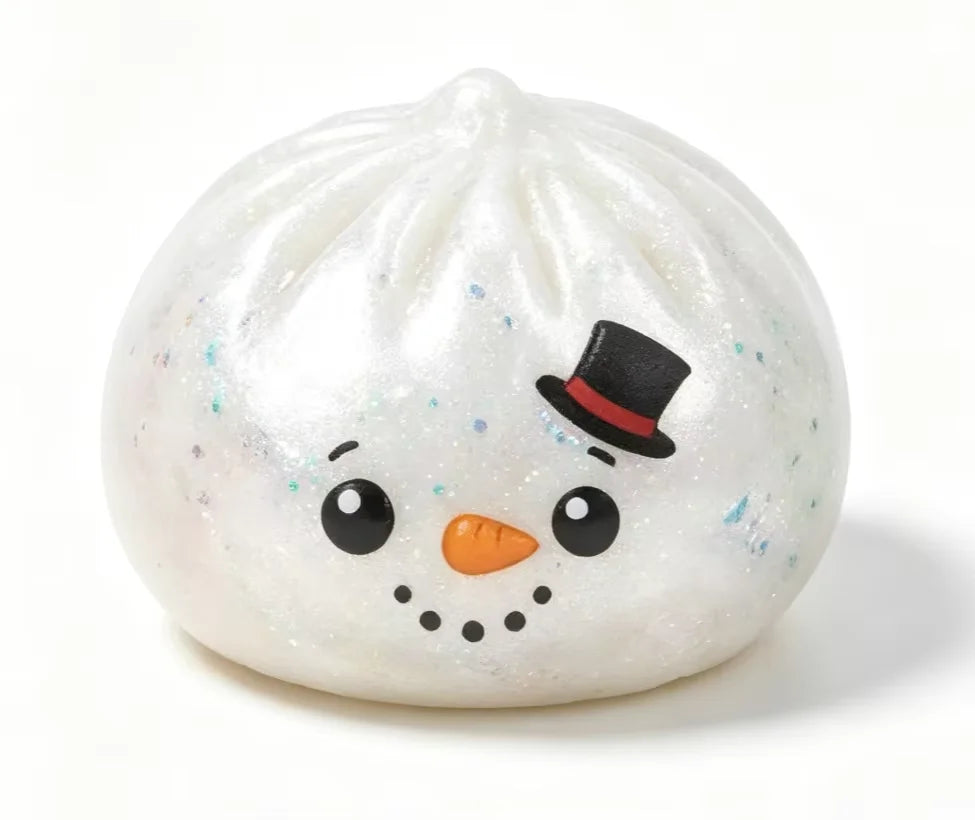 Christmas Dumpling Squishy Toy - Snowman, Elk & Santa (Boxed)