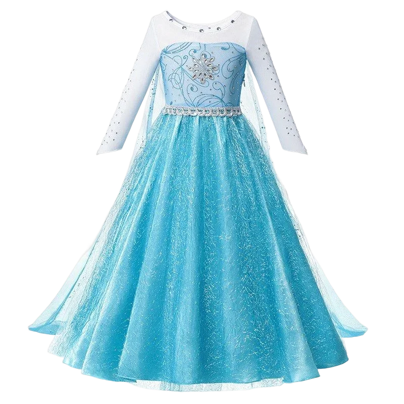 NovibebeCo. Girls Halloween Princess Cosplay Dress - Rapunzel, Anna & Elsa