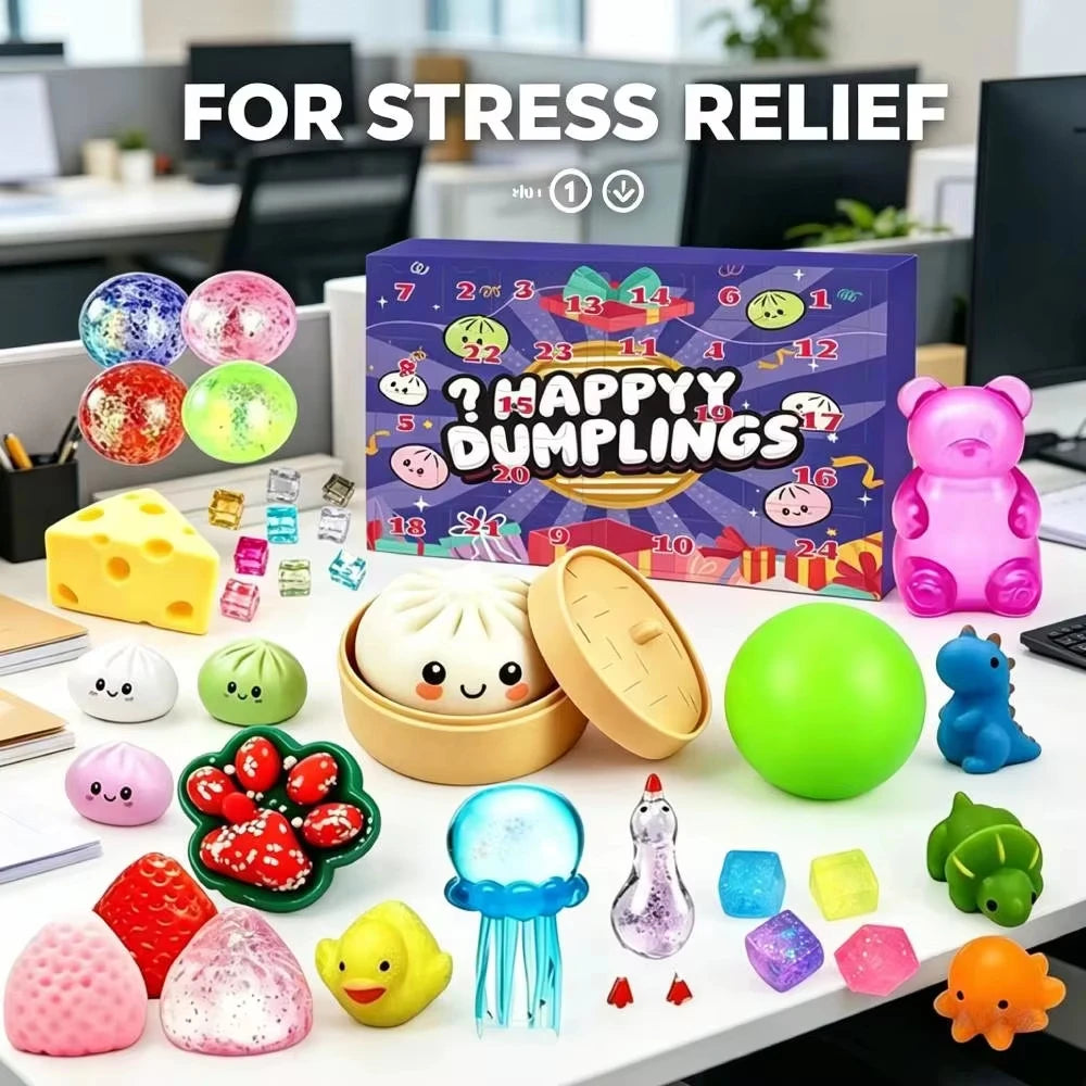 Dumpling Squishy Advent Calendar - 24 Day Christmas Countdown