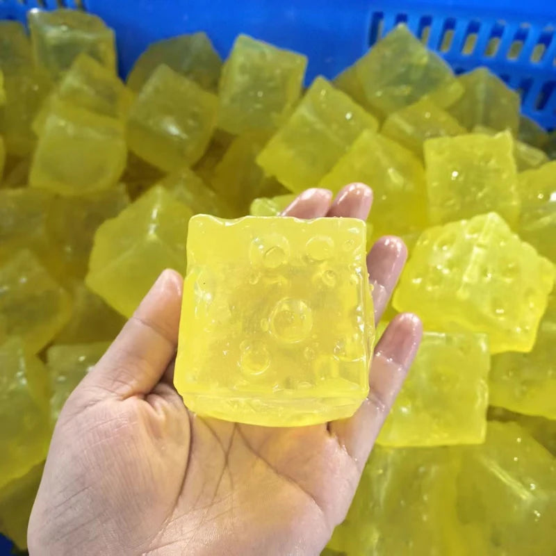 Honey Cheese Mochi Squishy — Soft Sensory Fidget Toy